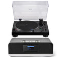 Audio Technica AT-LP120XBTUSB Bluetooth USB Direct Drive Turntable with Roberts Stream 67L All In One Smart Music System Black