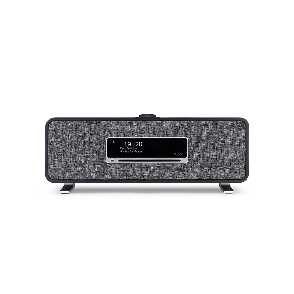 Audio Technica AT-LP70XBT Fully Automatic Bluetooth Wireless Turntable Black and Ruark R3s Music System Charcoal HiFi Package