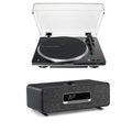Audio Technica AT-LP70XBT Fully Automatic Bluetooth Wireless Turntable Black and Ruark R3s Music System Charcoal HiFi Package