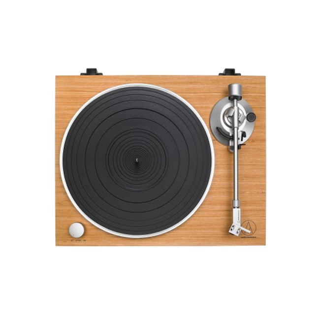 Audio Technica AT-LPW30TK Fully Manual Belt-Drive Wood Base Turntable Teak