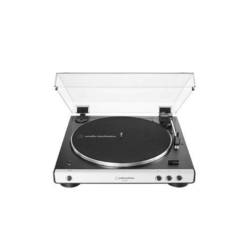 Audio Technica ATLP60XBT Fully Automatic Bluetooth Wireless Belt-Drive Stereo Turntable in White